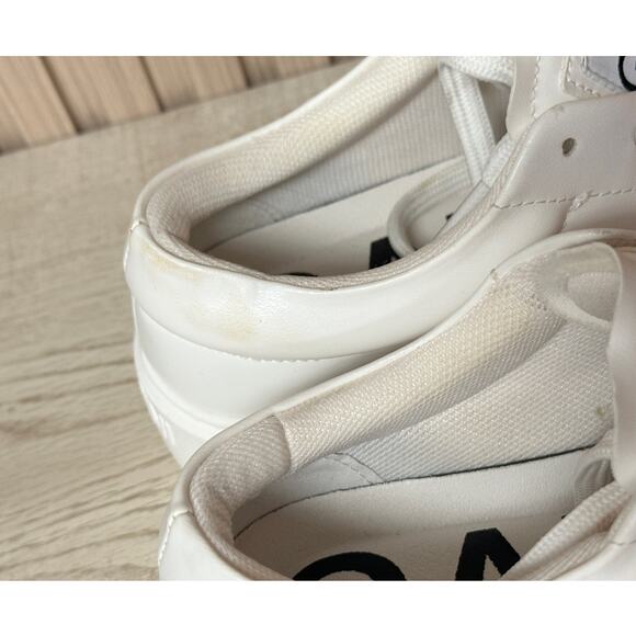 GANNI Women's Logo-Patch Low-Top White Sneakers Size IT 37/ 7 US - Picture 11 of 16